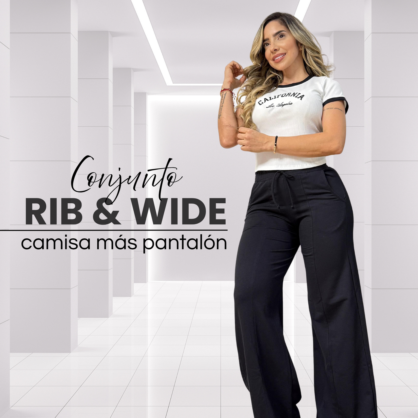 CONJUNTO RIB & WIDE® – DISEÑO VINTAGE BOTA ANCHA