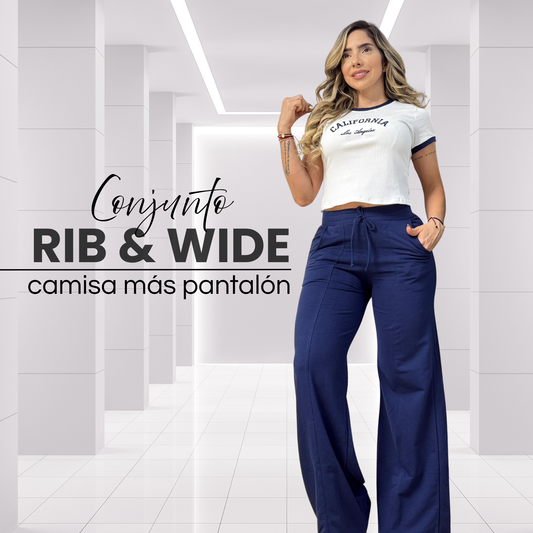 CONJUNTO RIB & WIDE® – DISEÑO VINTAGE BOTA ANCHA