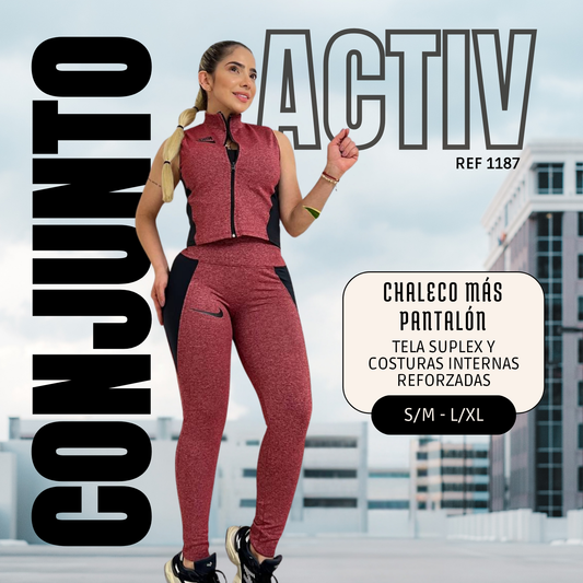CONJUNTO DEPORTIVO ACTIV® - 2 PIEZAS CHALECO Y PANTALON